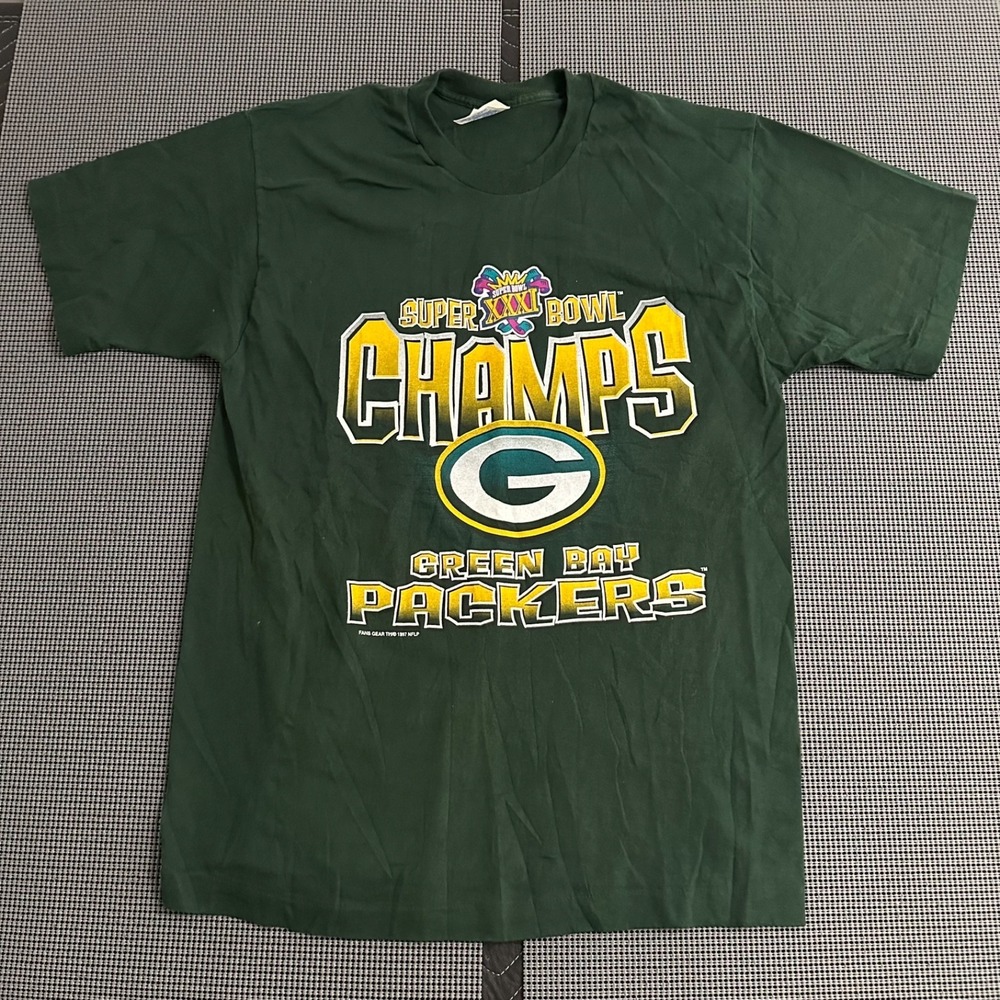 Vintage Green Bay Packers 1996 Pro Player Shirt Large Super Bowl Champs USA Made